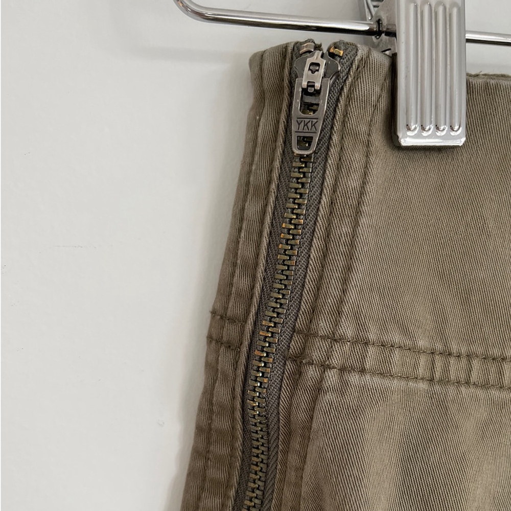 A.L.C “Kyle” Lace Up Front Skinny Green Pants Size 2 - Picture 8 of 15